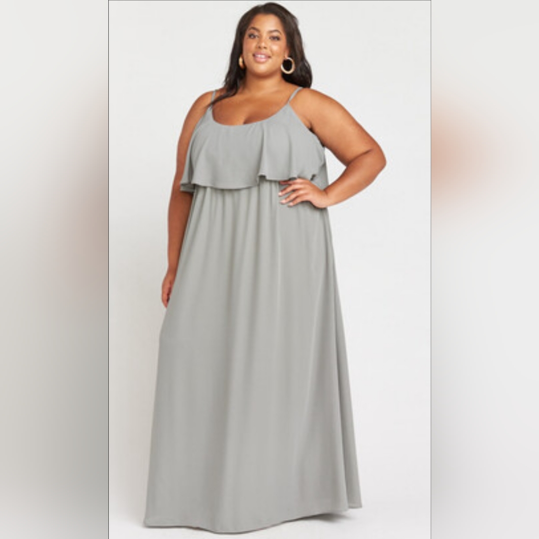 Show Me Your Mumu Caitlin Ruffle Maxi Dress 1x